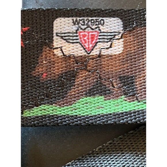 FORD MUSTANG Pony Seatbelt  Belt California Bear Flag BUCKLE DOWN one size 26-42 - Picture 5 of 5